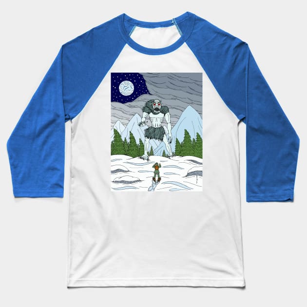 Ithaqua Baseball T-Shirt by AzureLionProductions